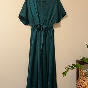 Elegant Teal Maxi Dress
